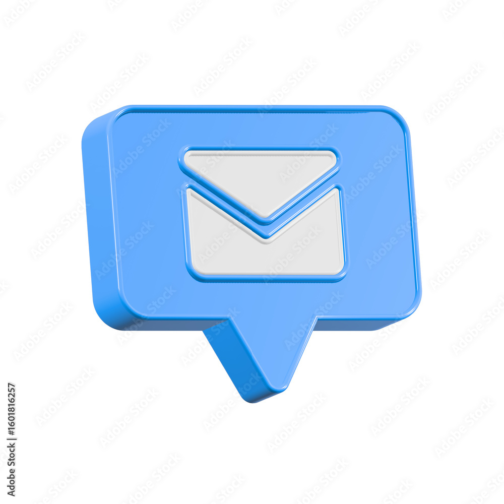Poster mail post icon 3d rendering