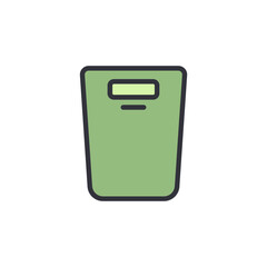 Modern Digital Scale Icon Isolated On Transparent Background