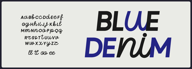 Sans serif vector font pair with script vector font. Unique and creative alphabet with ligature. Typography for branding fashion, cafe, food, drink, and  etc.   