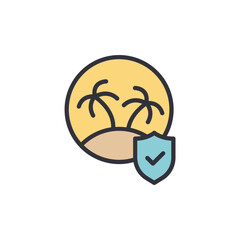 Protected Paradise: Secure Vacation On A Tropical Island With Shield