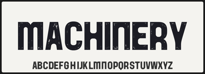 Condensed grunge and texture vector font. Alphabet uppercase with urban style. Typography for poster, music, fashion, and movie.