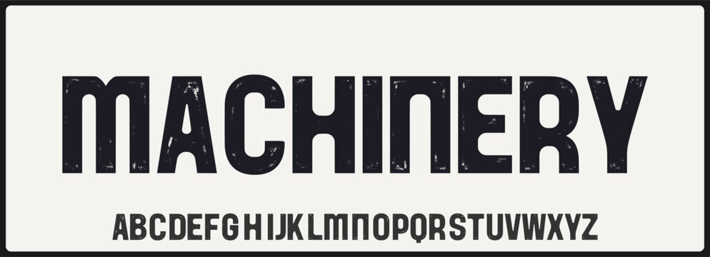 Condensed grunge and texture vector font. Alphabet uppercase with urban style. Typography for poster, music, fashion, and movie.