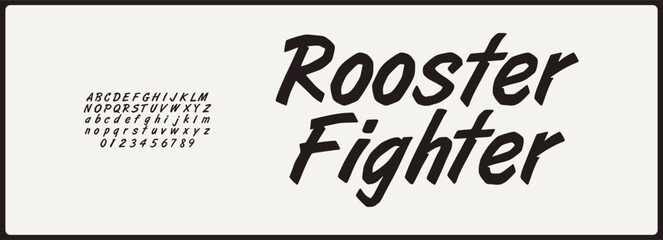 Bold marker vector font. Hand drawn uppercase, lowercase, and number alphabet with urban style, creative and personal. Typography for poster, headline, branding cafe, product, and etc.