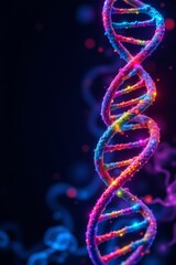 Vibrant Double Helix Cosmic Space Background