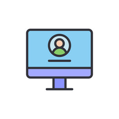 Digital Identity And Online Account Access On Computer Display