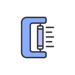 Stylized Icon Representing Measurement Tool On Transparent Display