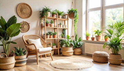 Bohemian Indoor Garden Seating Area