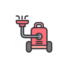 Illustrated Pressure Washer Equipment For Cleaning Surfaces And Disinfection