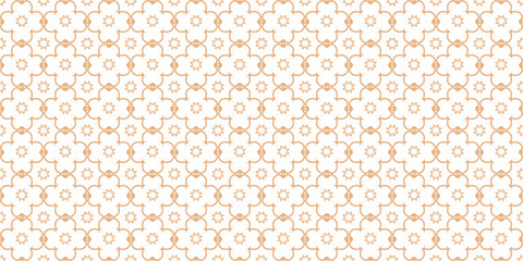 Elegant Geometric Seamless Pattern Background – Soft Pastel Ornamental Design with Circular Motifs for Textile, Wallpaper, and Decorative Use