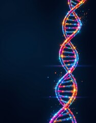 Glowing Helical Structure with Radiant Light Effects