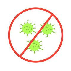 Coronavirus warning sign