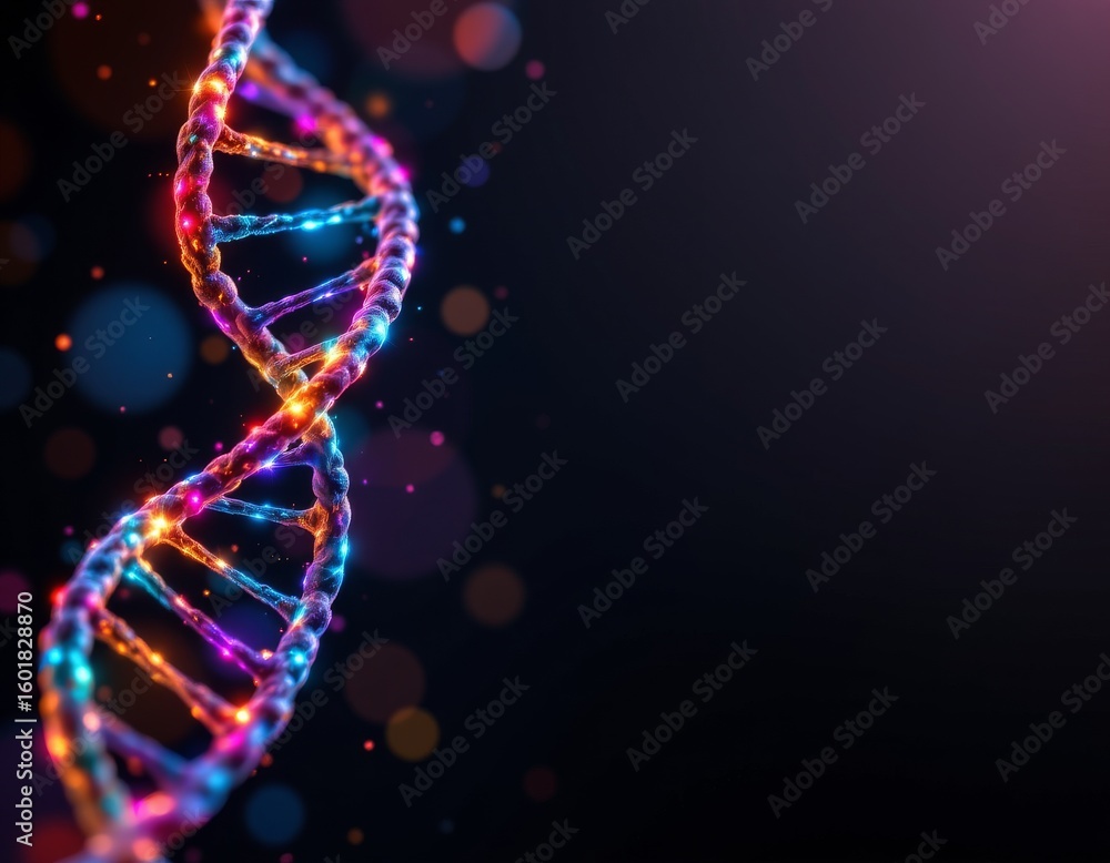 Poster vibrant abstract ladder structure with illuminated depth