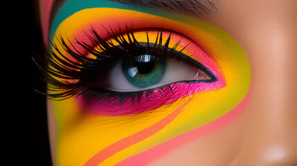 Hot, Stunning, Neon  Eye Shadow For 2025.
