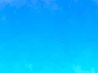 青空や水面のようなイメージの背景素材。手描きの水彩風テクスチャー。ブルーとエメラルドグリーンの滑らかなグラデーション。