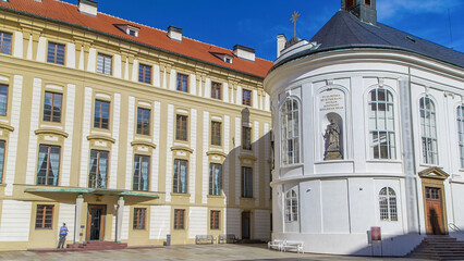 Chapel of the Holly Cross in Prague castle timelapse