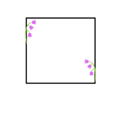 decoration the text box with flowers