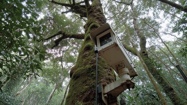 la camara se mueve y mira hacia los lados