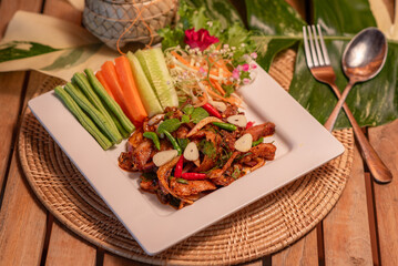 Delicious Thai food that is deliciously Thai.