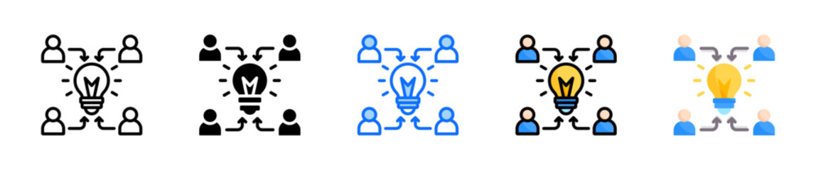 Problem Solving Icon Set Multiple Style Collection