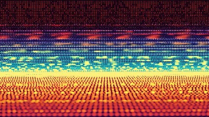 Colorful digital glitch texture; abstract background; screen distortion; website design - Powered by Adobe