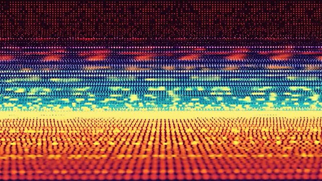 Colorful digital glitch texture; abstract background; screen distortion; website design