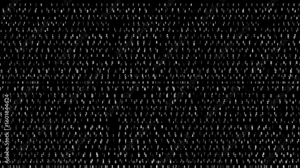 Poster abstract elements digital numbers background