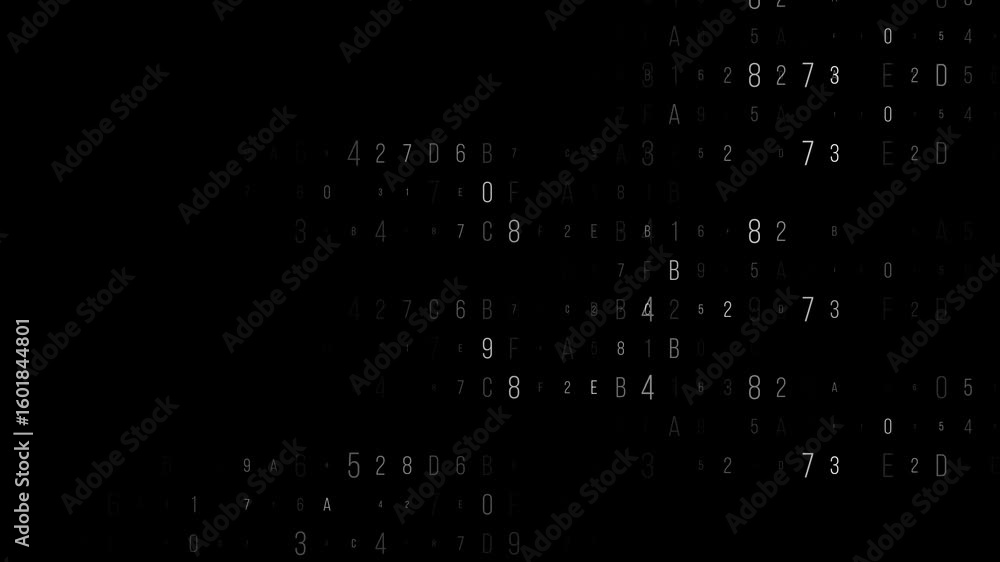 Poster abstract elements digital numbers background
