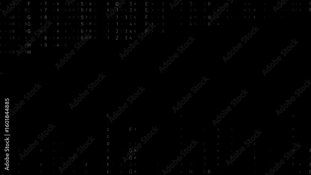 Poster abstract elements digital numbers background