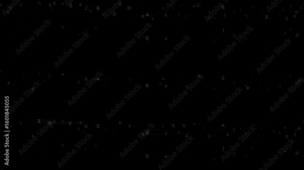Poster abstract elements digital numbers background