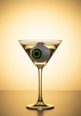 Halloween cocktail eyeball martini spooky drink october party celebration creepy bar beverage glass 100