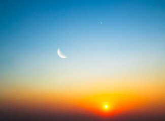 Islam moon star night isra miraj namaz sunset background mubaruk greeting islam ramadan element masjid aqsa hajj kaaba umrah eid arabian religion islamic arab muslim greeting miraj kaaba