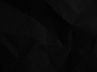 Paper crumpled background texture black wall abstract dark design wrinkled old wheat folder poster, art retro card grunge stone concrete wallpaper board cavas surface creased torn rough.