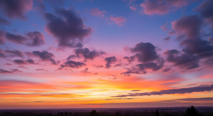 Obraz premium sunset over the river