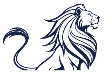 lion head vector