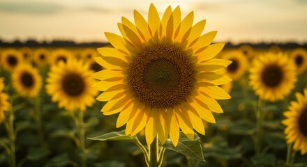 Fototapeta premium Sunflowers in the sun