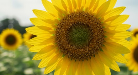 Sunflowers in the sun