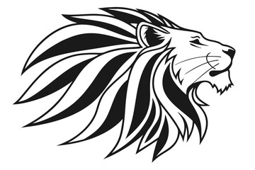 Fototapeta premium lion head tattoo