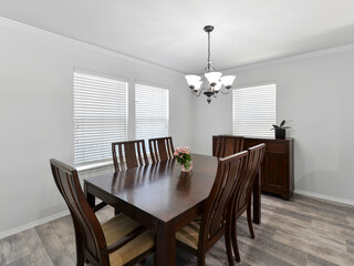 Modern residential dining room interior