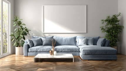 Modern living room interior mockup (8)