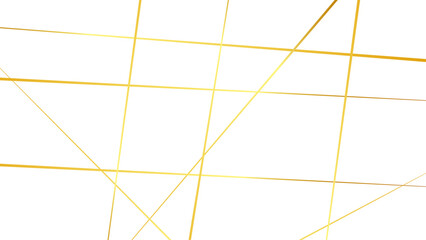 Abstract white background with random golden lines, Metal grid isolated on the white background. nervures de Feuillet mores, 