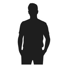 man standing silhouette