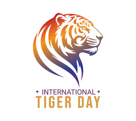 International Tiger Day vector design illustration