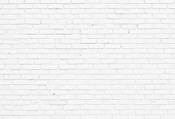 Fototapeta premium Clean, seamless texture of white painted brick wall , house, painted