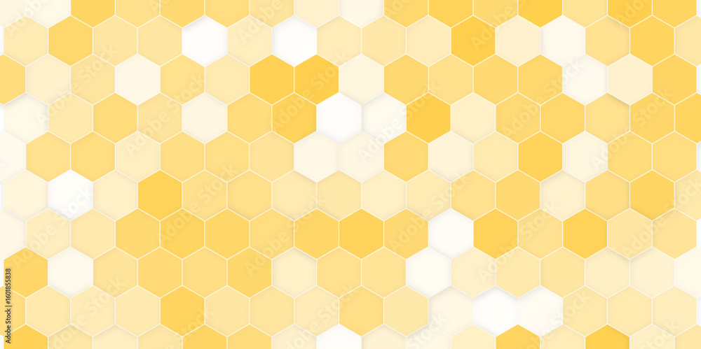 Poster abstract cube hexagon shape background. vector banner design. abstract background with simple hexago