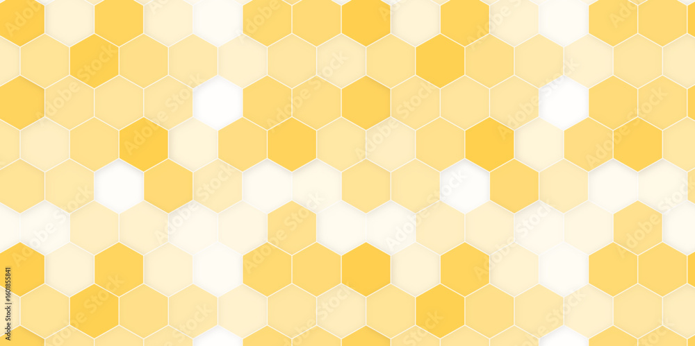 Poster abstract cube hexagon shape background. vector banner design. honeycomb vector icon. hexagon bee pat