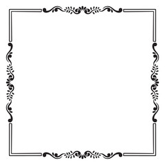 Border frame line deco vector art simple line corner. Decorative design element