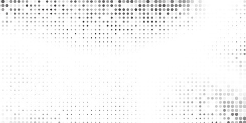 Modern mesh halftone gradient texture. Vanishing polka dot vector abstract simple