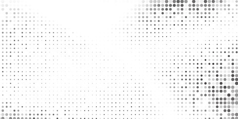 Modern mesh halftone gradient texture. Vanishing polka dot vector abstract