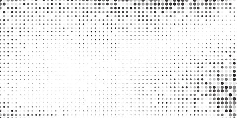 Modern halftone gradient texture. Vanishing polka dot illustration abstract