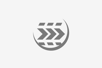tire trail in circle logo